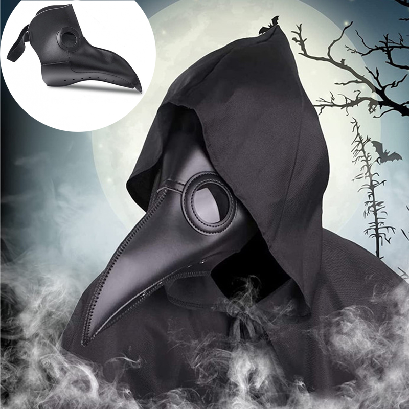 Halloween Black Rubber Plague  - огляд і ціна Disposable Surgical Mask